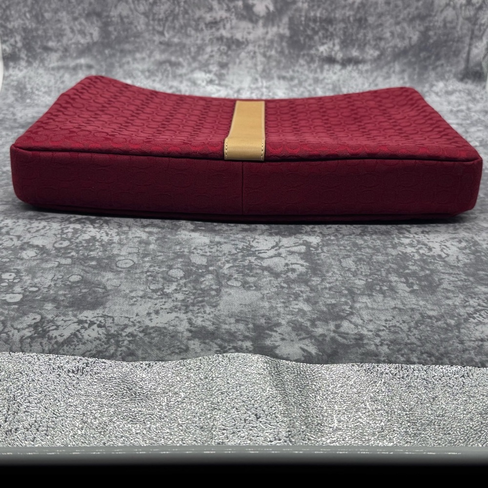 Coach Red and Tan Laptop Bag (vintage) - Picture 4 of 5